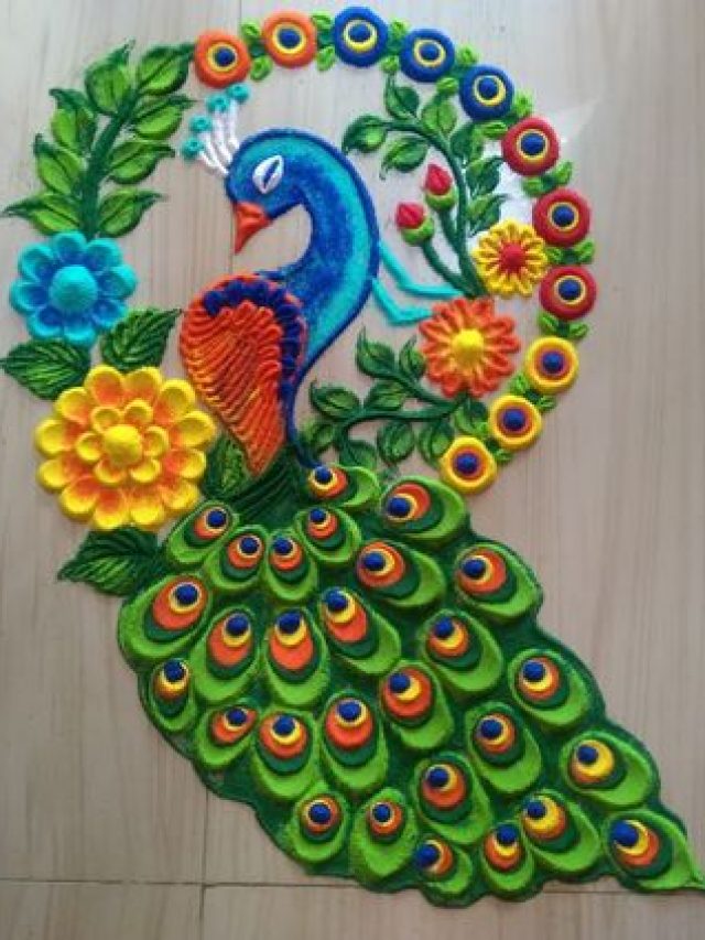Peacock Rangoli image (15)