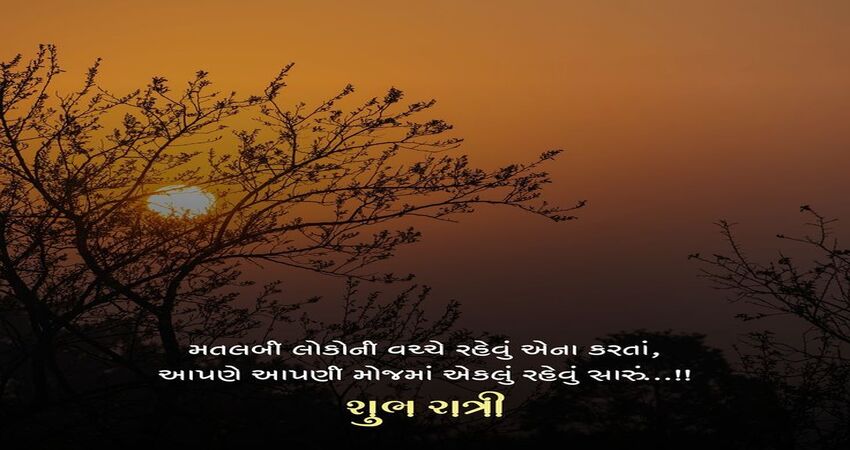 Good Night Quotes in Gujarati