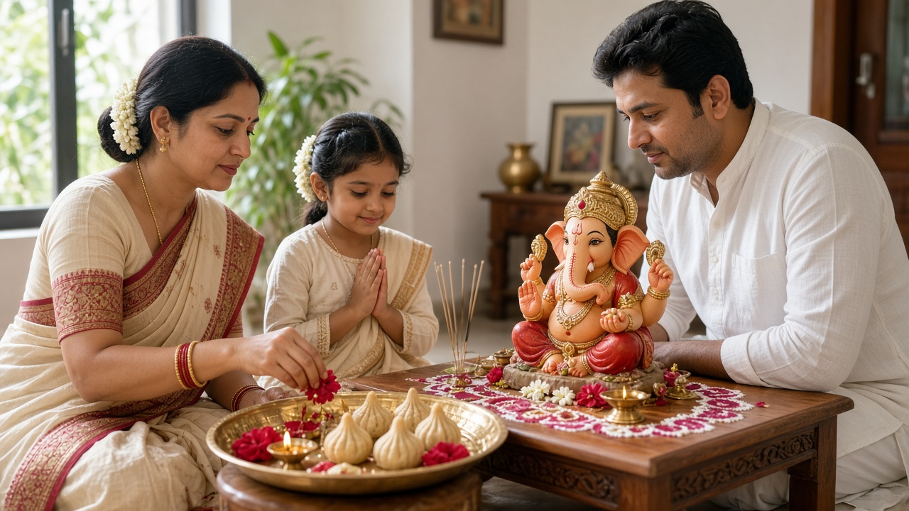 ગણેશ ચતુર્થી 2026 શહેરવાર મુહૂર્ત: સુરત, મુંબઈ, અમદાવાદ, પુણે