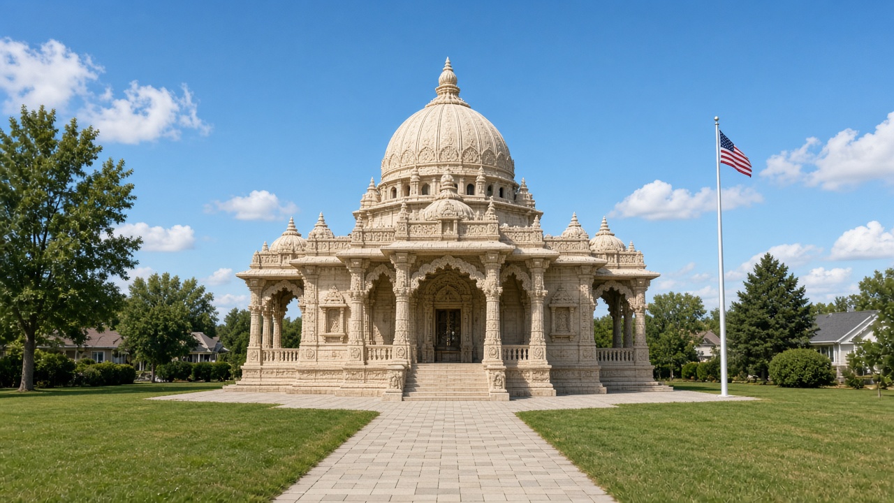 BAPS mandir in USA
