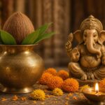કુંભ ઘડુલો ગણપતિ ભજન - ક�કુંભ ઘડુલો ગણપતિ ભજન - કળશ અને ગણેશ મૂર્તિ