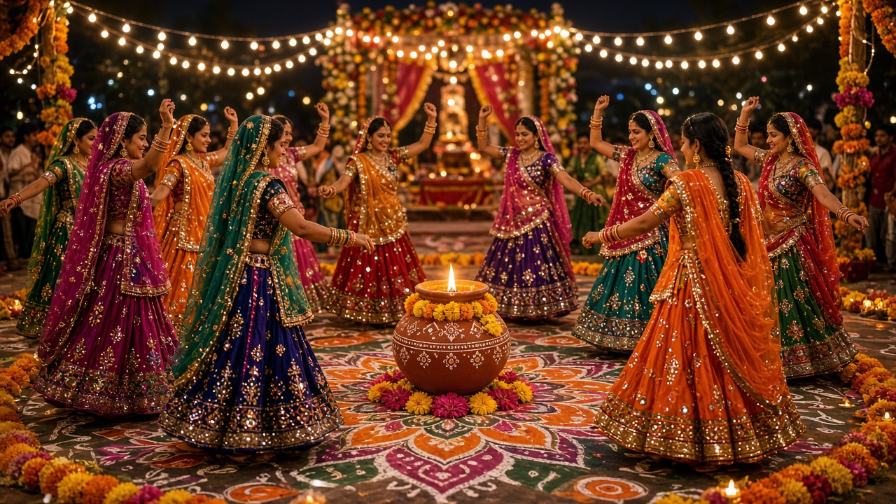 navratri 2026 tarikh rang ghatasthapana