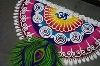 હાલ્ફ રાઉન્ડ રંગોળી 4