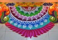 હાલ્ફ રાઉન્ડ રંગોળી 17