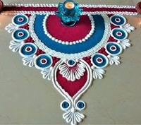 હાલ્ફ રાઉન્ડ રંગોળી 15