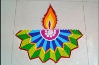 હાલ્ફ રાઉન્ડ રંગોળી 6