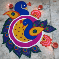100+ બેસ્ટ દિવાળી રંગોળી ડિઝાઈન 2025 | Best Diwali Rangoli Design 192