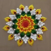 100+ બેસ્ટ દિવાળી રંગોળી ડિઝાઈન 2025 | Best Diwali Rangoli Design 18