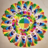 100+ બેસ્ટ દિવાળી રંગોળી ડિઝાઈન 2025 | Best Diwali Rangoli Design 92