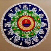 100+ બેસ્ટ દિવાળી રંગોળી ડિઝાઈન 2025 | Best Diwali Rangoli Design 36