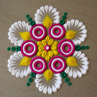 Simple diwali rangoli designs 2021