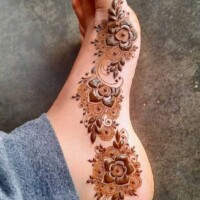 Leg Mehndi Design | પગ ની મહેંદી 14