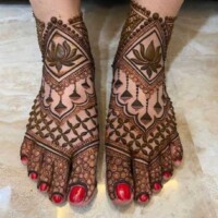 Leg Mehndi Design | પગ ની મહેંદી 15
