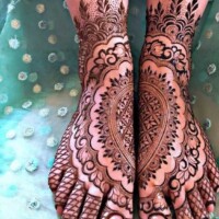 Leg Mehndi Design | પગ ની મહેંદી 17