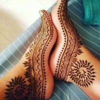 Leg Mehndi Design | પગ ની મહેંદી 21