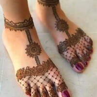 Leg Mehndi Design | પગ ની મહેંદી 4