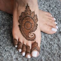 Leg Mehndi Design | પગ ની મહેંદી 34