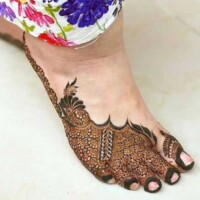 Leg Mehndi Design | પગ ની મહેંદી 35