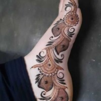 Leg Mehndi Design | પગ ની મહેંદી 37