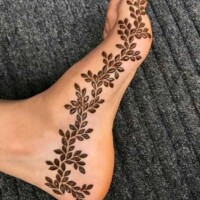 Leg Mehndi Design | પગ ની મહેંદી 5