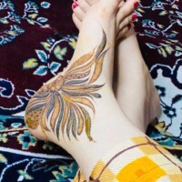 Leg Mehndi Design | પગ ની મહેંદી 42