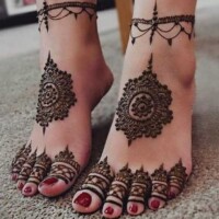 Leg Mehndi Design | પગ ની મહેંદી 43