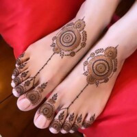 Leg Mehndi Design | પગ ની મહેંદી 44