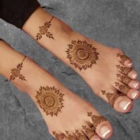 Leg Mehndi Design | પગ ની મહેંદી 45