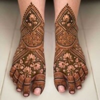 Leg Mehndi Design | પગ ની મહેંદી 50