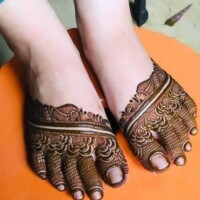 Leg Mehndi Design | પગ ની મહેંદી 55