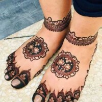 Leg Mehndi Design | પગ ની મહેંદી 56