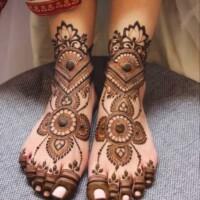 Leg Mehndi Design | પગ ની મહેંદી 7