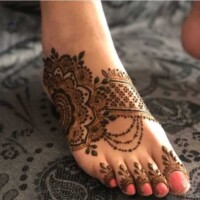 Leg Mehndi Design | પગ ની મહેંદી 60