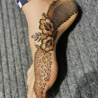 Leg Mehndi Design | પગ ની મહેંદી 63