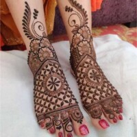 Leg Mehndi Design | પગ ની મહેંદી 8