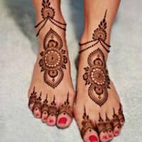 Leg Mehndi Design | પગ ની મહેંદી 72