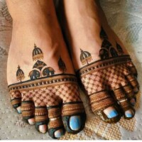 Leg Mehndi Design | પગ ની મહેંદી 74