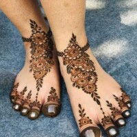 Leg Mehndi Design | પગ ની મહેંદી 76
