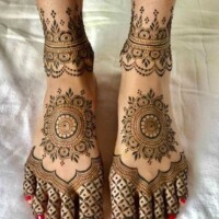 Leg Mehndi Design | પગ ની મહેંદી 77
