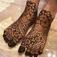 Leg Mehndi Design | પગ ની મહેંદી 79