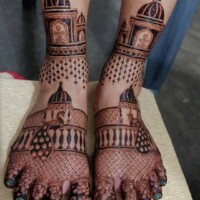 Leg Mehndi Design | પગ ની મહેંદી 86