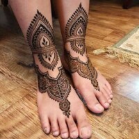 Leg Mehndi Design | પગ ની મહેંદી 87