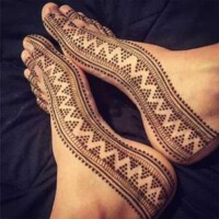 Leg Mehndi Design | પગ ની મહેંદી 89