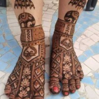 Leg Mehndi Design | પગ ની મહેંદી 92