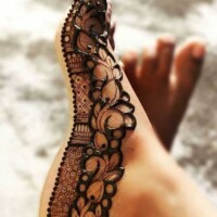Leg Mehndi Design | પગ ની મહેંદી 98