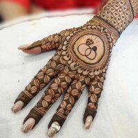 Engagement Bridal Mehndi Design 8