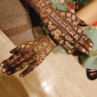 Engagement Bridal Mehndi Design 9
