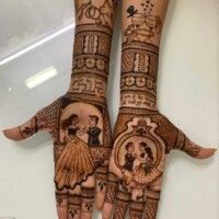 Kanku Pagala Mehndi Design 22