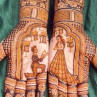 Kanku Pagala Mehndi Design 31